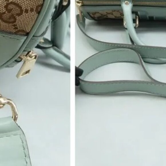 GUCCI CLASSIC MONOGRAM BOSTON MEDIUM W/LONG STRAP-100% AUTHENTIC - Picture 9 of 16